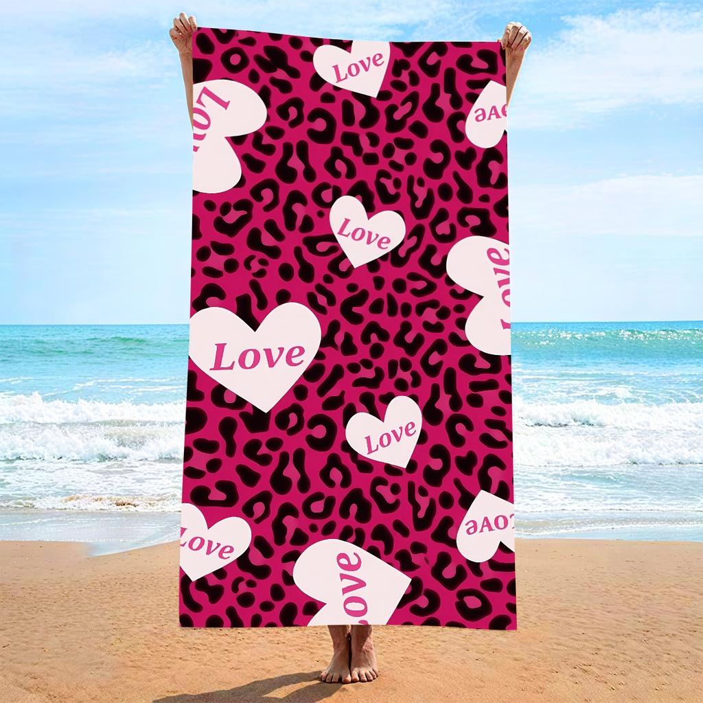 Sugar Skull Floral Beach Towel Day of The Dead Polyester Bath Towel Quick Dry Sandproof Blanket for Summer Swim Pool Travel