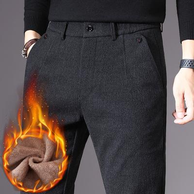 2024 Herbst/Winter Neue Kollektion Mit Samt Und Dickem Schliff Für Herren Lässige Slim Fit Baumwollhosen, Vielseitig, Lange Hosen Für Außenbekleidung
