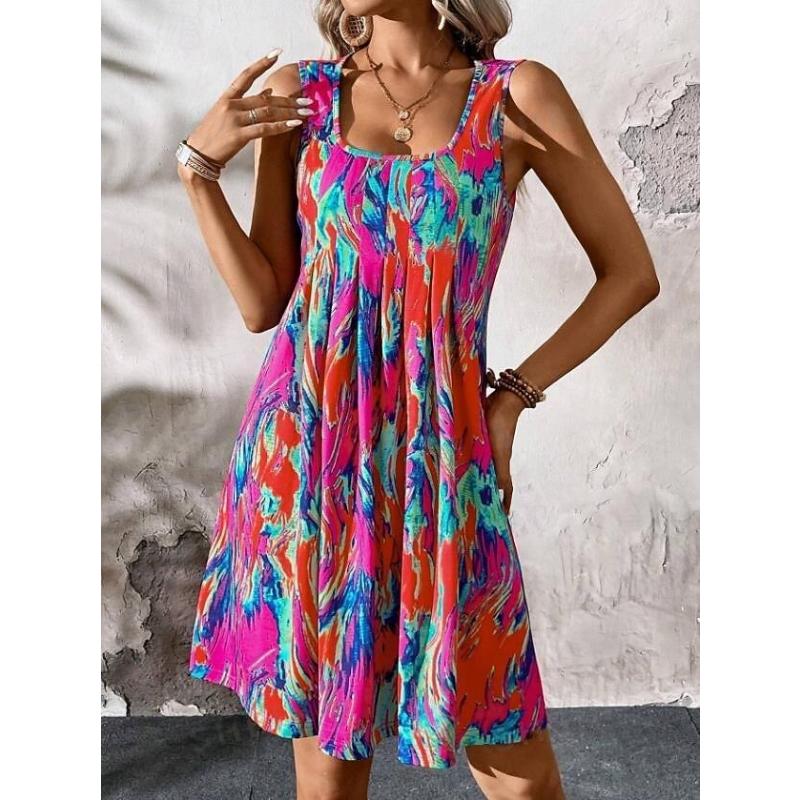 Women's Mini Dress Petite Dress T Shirt Dress Tee Dress Shift Dress Tank Dress Bohemia