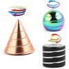 Brinquedo de Mesa Giratório Cinético Fidget de Metal Spinner Bola de Ilusão Ótica para Adultos Ansiedade e TDAH Alívio Antiestresse Stress Offi Toys