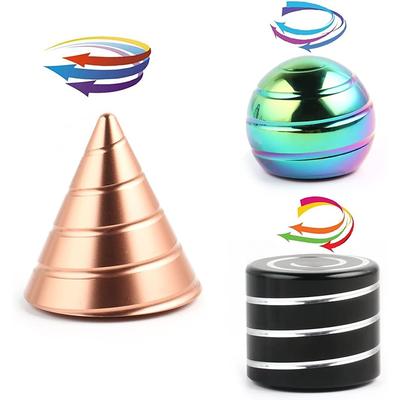 Kovová Fidget Kinematická Stolní Hračka Optická Iluze Spinner Míč Pro Dospělé Úzkost & ADHD Antistresová Úleva Od Stresu Offi Hračky