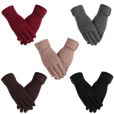 Women Winter Warm Windproof Touch Screen Gloves Skiing Gloves Driving Mittens Plus Velvet