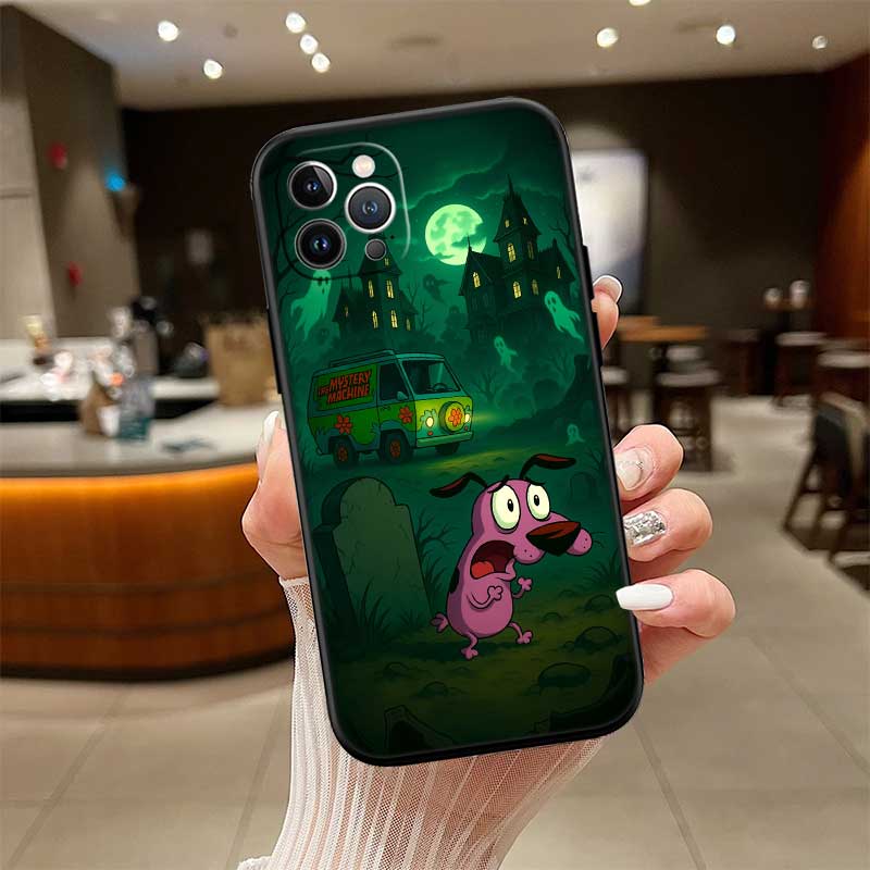 RE15 C-Courage C-Cowardly D-Dog New High-End Shell Phone Case for OPPO A3 Pro A72 A74 A76 A77 A77S A78 A79 A94 A95 A18 A40M A58