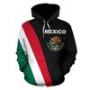 2025 Europe, America, Europe and America men's sweater Mexico logo boys sweater 3D printing autumn and winter hooded sweater