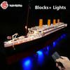 NUOVO 99023 Blocchi da Costruzione Titanic Compatibile 10294 Grande Nave da Crociera Mattoncini Giocattoli Fai da Te per Bambini Regali d'Amore