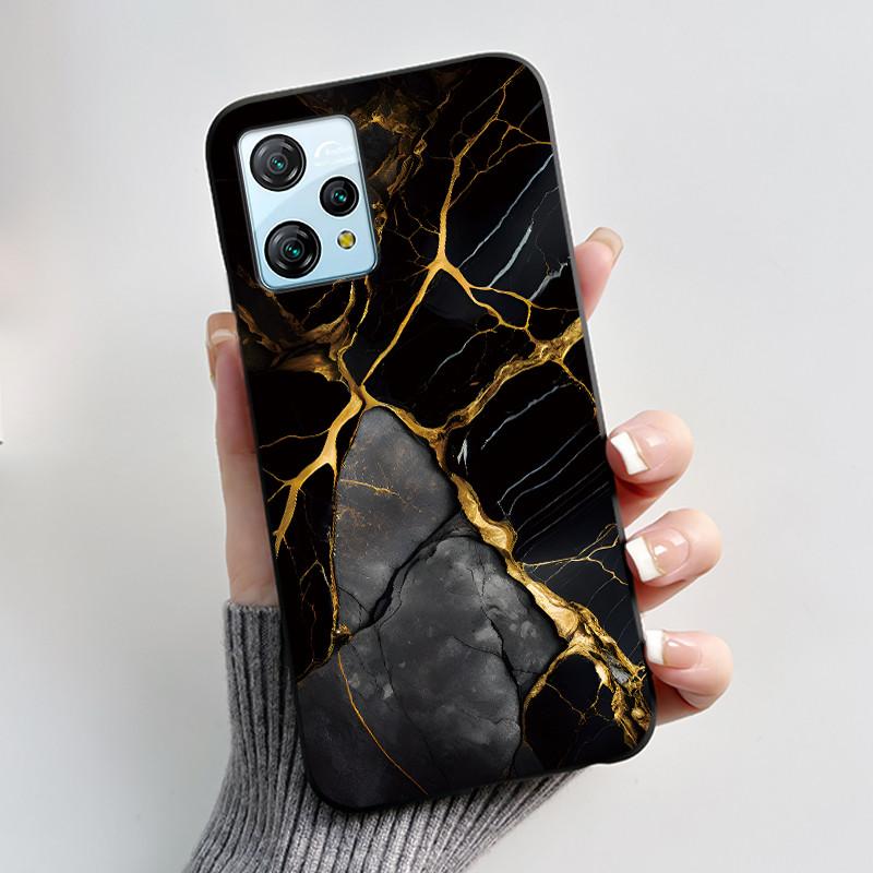 For Blackview A53 Case Blackview A53 Pro Back Cover Luxury Cute Love Rabbit Funny Black TPU Soft Silicone Protective Phone Case