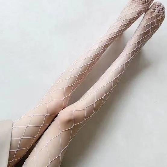 S Lingerie Hollowed Fishnet Waist Hosiery Pantyhose  Summer Lolita Fishnet Stockings Mesh Net Nylon Women Tights