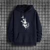 2025 Male Trendy Casual Winter Hoody Outerwear Ancient Raven Pattern Mens Hoodies Urban Streetwear Hip Hop Hooded Sweatshirt