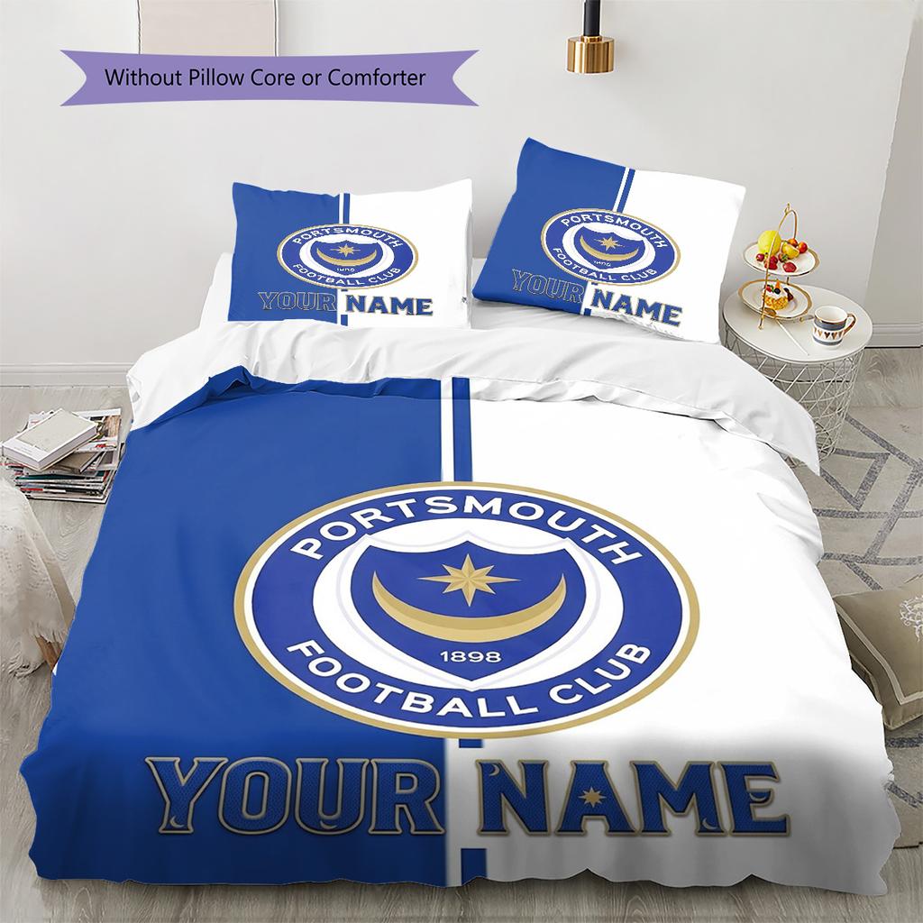 Nautical Crest Shield Custom Name Pattern Bedding Quilt Set Quilt Cover Pillowcase Home Birthday Gift(1 * duvet cover + 2 * pillowcase, without core)
