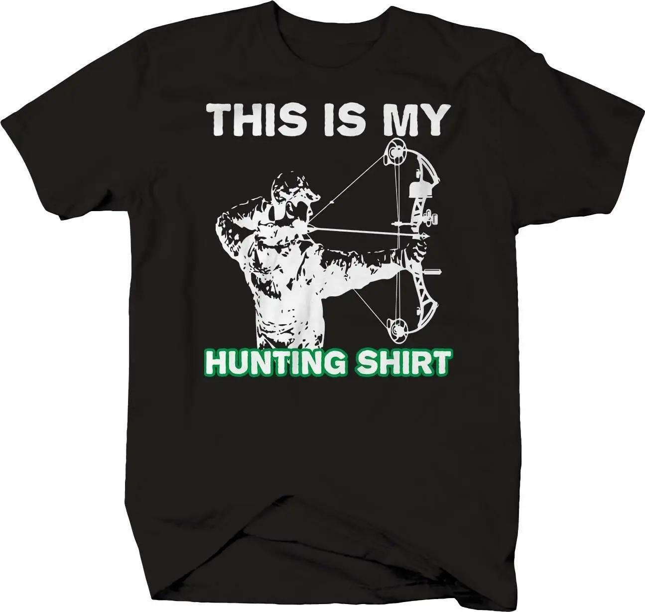 

This Is My Huntings TShirt Bow Archery T Shirt Mens Short Sleeve 100 Cotton Tees S