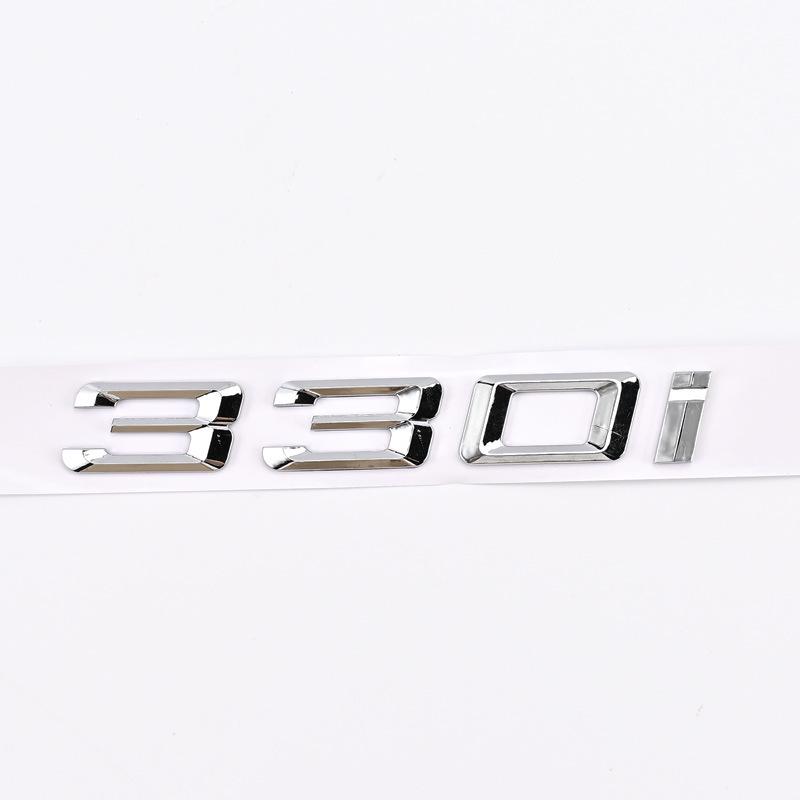 Applies to rear badges of older BMW 3 Series models: 316i, 318i, 320i, 325i, 330i.