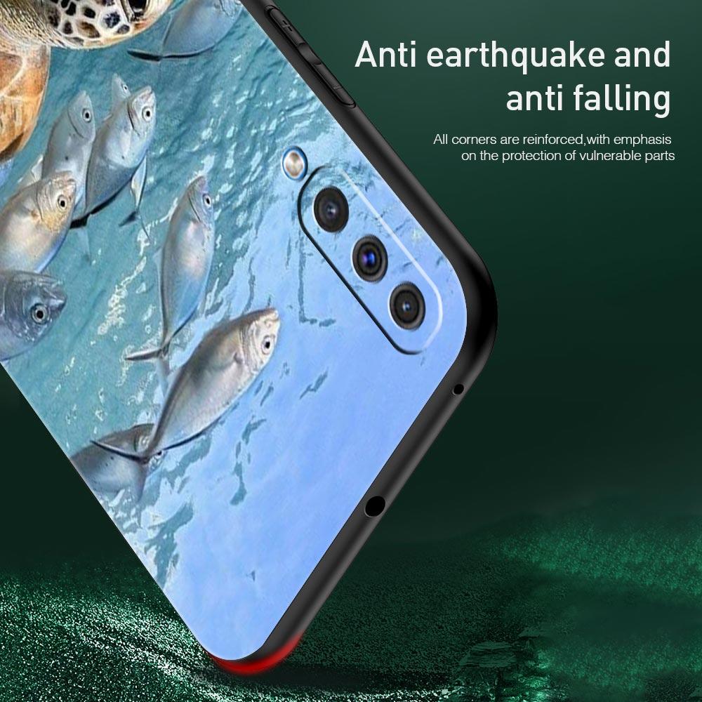 Ocean Animal Dolphin Phone Case for Samsung Galaxy A52 5G A12 A70 A50 A40 A20s A30 A10s A20e A10 A22 A72 A32 A02 A42 A04S Cover