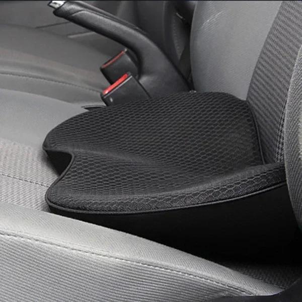 2 In 1 Multifunctional Car Seat Cushion Universal Memory Lumbar Pillow Support Driver Breathable Increased Height Buttocks Pad