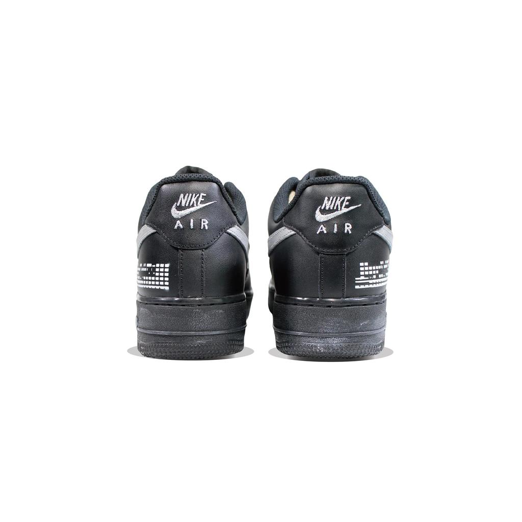 Nike Air Force 1 Skateboard Shoes Unisex Low Top Black Silver CW2288-001(Team30-)