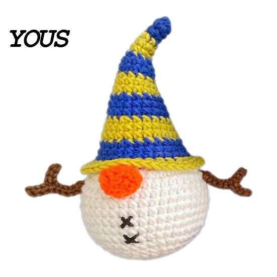 Cute Animal Hanging Decorations Handmade Crochet Christmas Ornament, Yarn for Warm Heartfelt Holiday Presents Car Rearview Mirror Bag Charm
