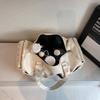New rivets, short-distance travel, duffel bag, simple commute, business trip, storage bag, unisex accommodation, overnight shoulder bag
