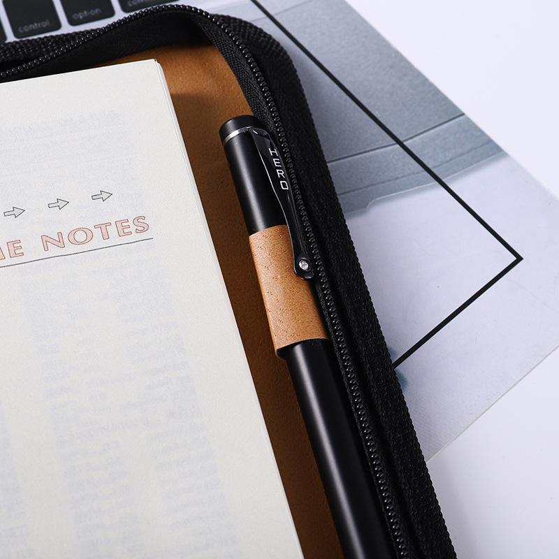 Multifunctional A5/B5 Loose-leaf Zipper Notebook with 8-Digit Calculator & Account Book