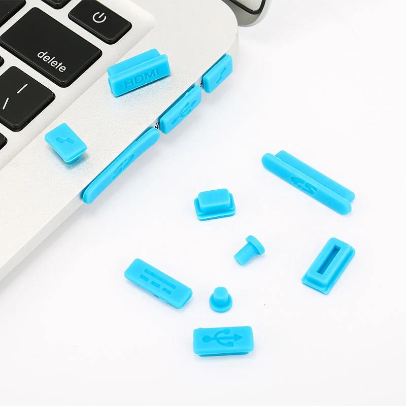 Universal Anti Dust Plug for Notebook 16pcs Silicone Cover Stopper Laptop Dustproof Type C RJ45 USB Interface Waterproof Cover