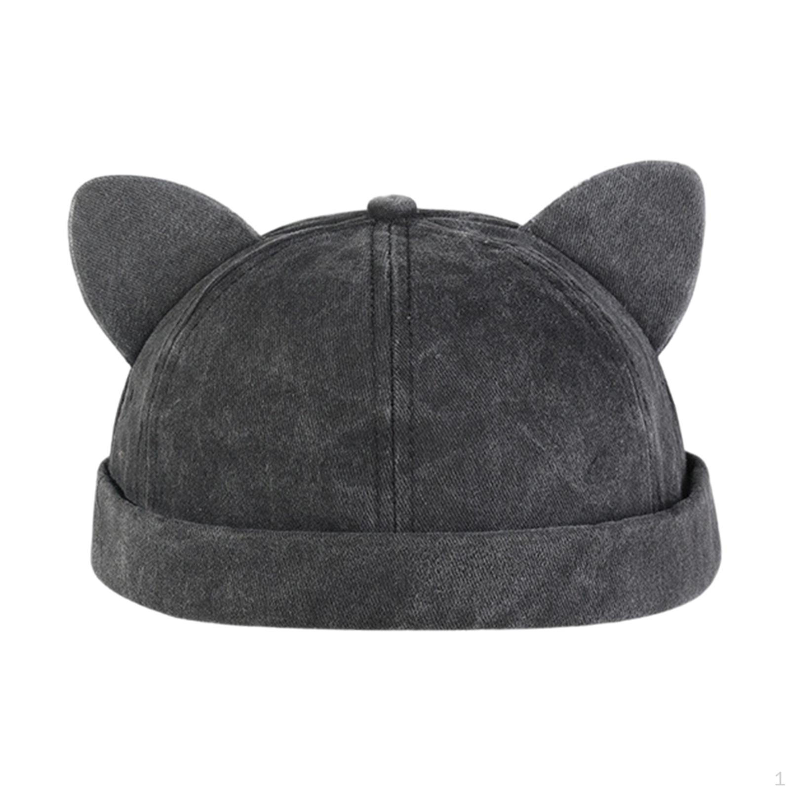 

Docker Cap Skullcap Hat Without Brim with Fashionable Design And Adjustable Strap for Friends Adults чёрный