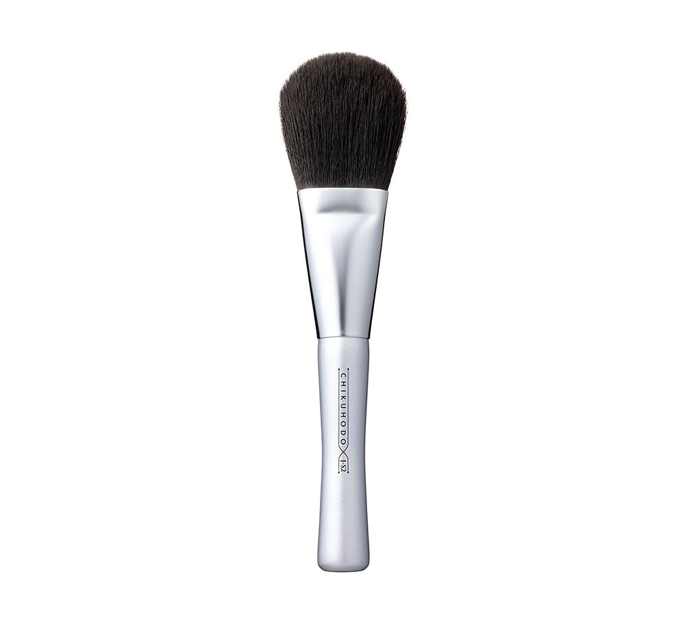 

Kumano Brush Chikuhodo Genuine Series Bristle Synthetic Fiber Hiroshima Makeup Brush J-S Cheek/Highlight J-S2 Material (PBT) Non-allergenic білий