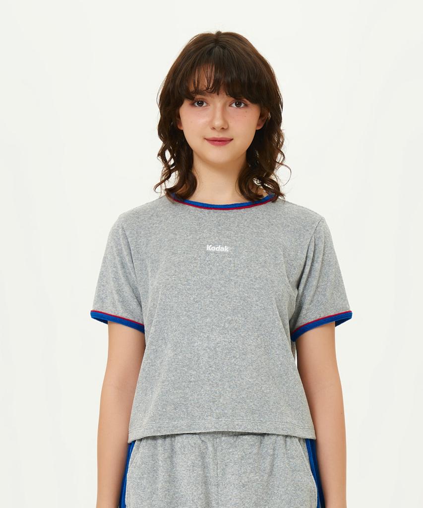 KODAK Terry Ringer T-Shirt Women'S Melange Grey