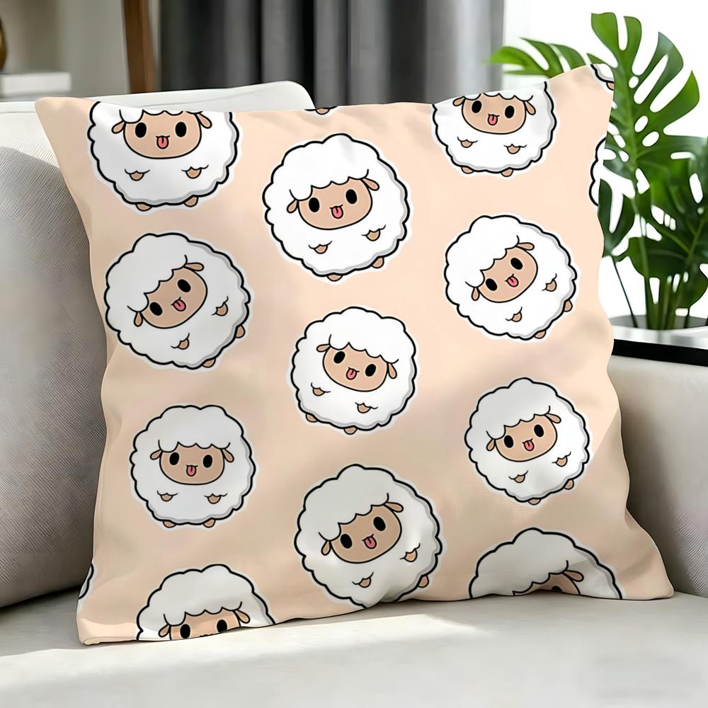 Cartoon ssheep Cushion Cover Cushion Cover Set Pcs x x x Pillowcase Decorative Sofa Home Decor
