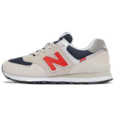 574 Beige Red Blue Unisex Sneakers Brown ML574SJ2