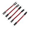 5PCS RC Motor Cable 2.54mm 2 Pin Dual Male Connector 030 050 180 Brushed Motor ESC Connection Cord