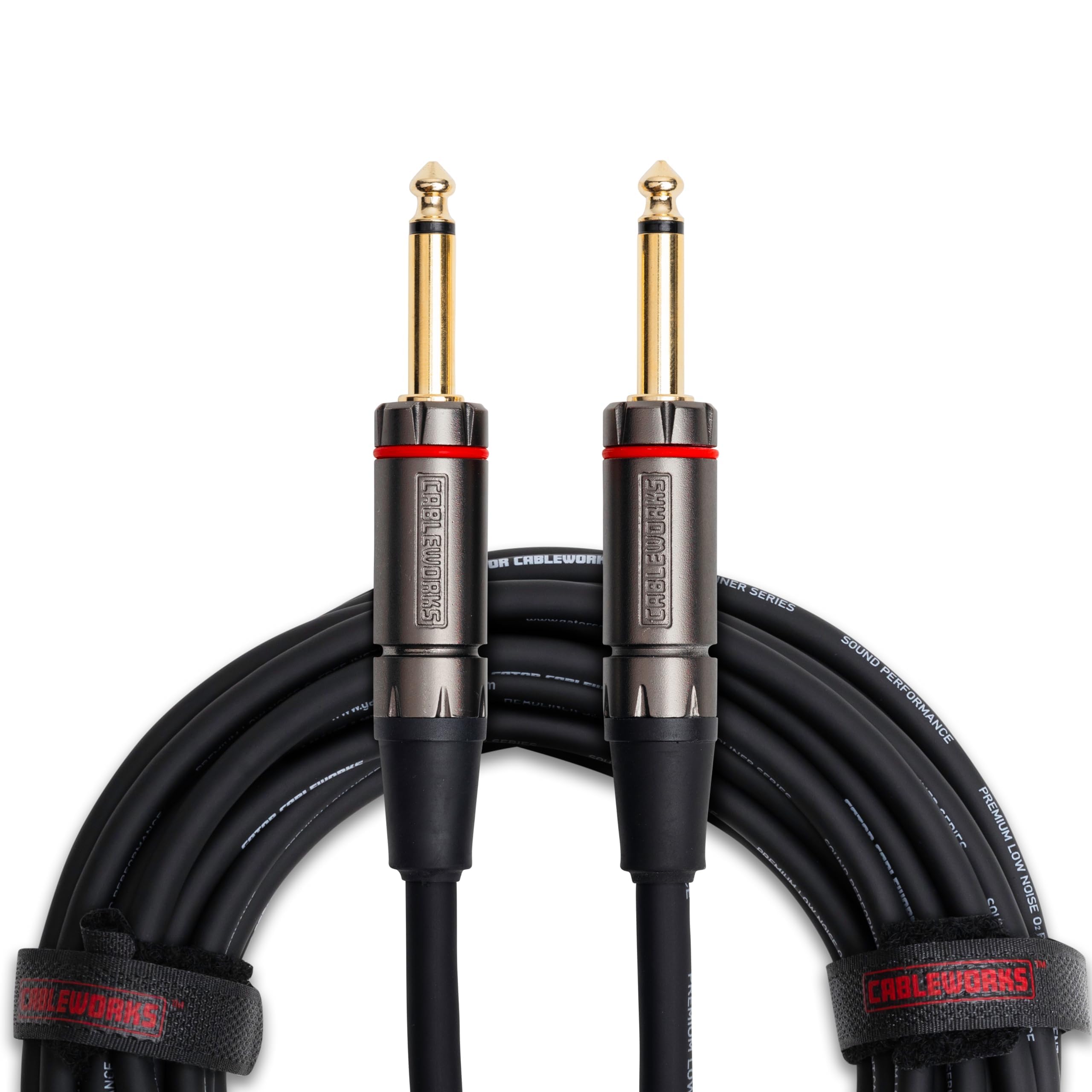 

Cableworks by Gator Cases Cableworks Shielded Cable for Headliner Series with Mute Switch Guitar/Bass (10ft S/S) GCWH-INS-10QT []