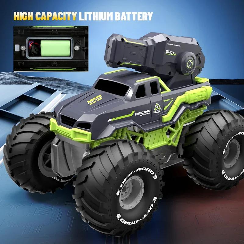 Non-Toxic 2.4G Self-Absorbing High-Pressure Water Gun Remote Control Car Amphibious Off-Road Vehicle Climbing Stunt Car Water Toys