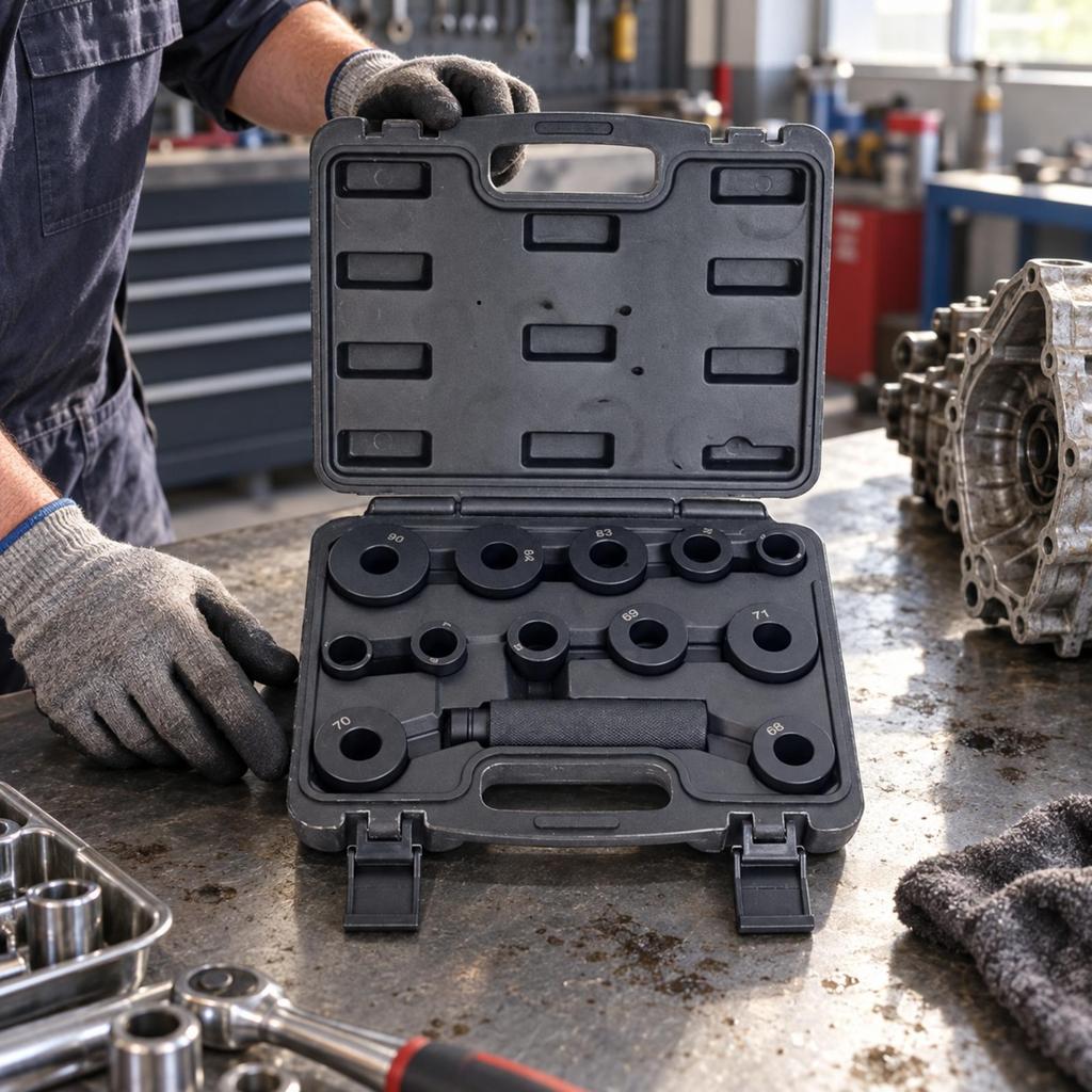 13 Pieces Bushing Removal Puller Set Interchangeable for Vehicle Maintenance