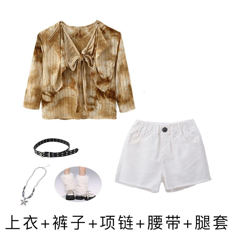 Jazz Dance Costumes Girls Jazz Wasteland Style Wear Autumn Street Dance Children Tide Dance Performance Costumes Suit