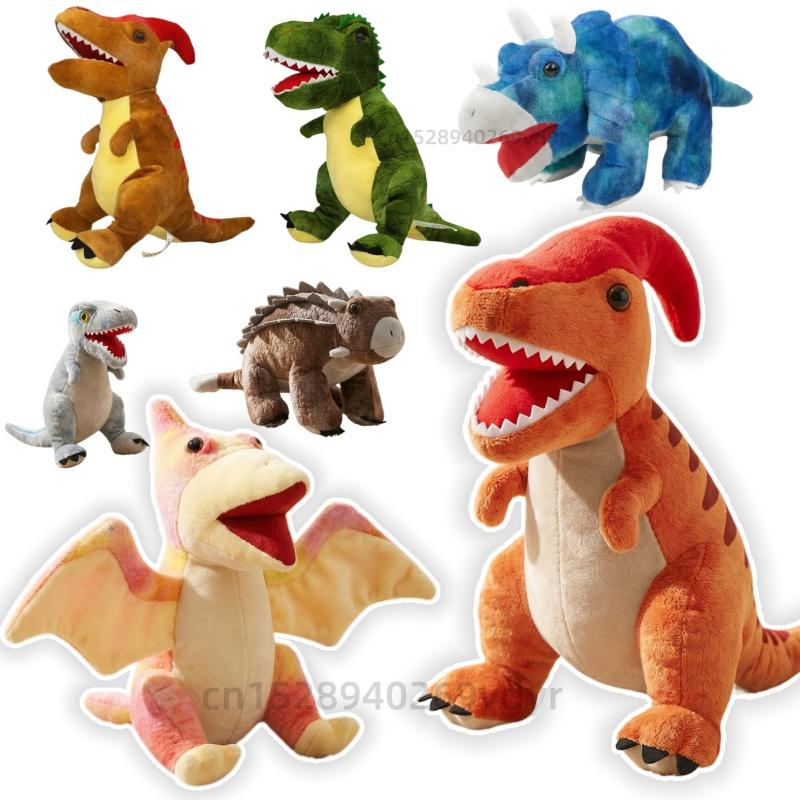 Kawaii Dinosaur Plush Soft Animal Stuffed Toy Velociraptor Pterosaur Tyrannosaurus Rex Triceratops Home Decoration Plush Gift