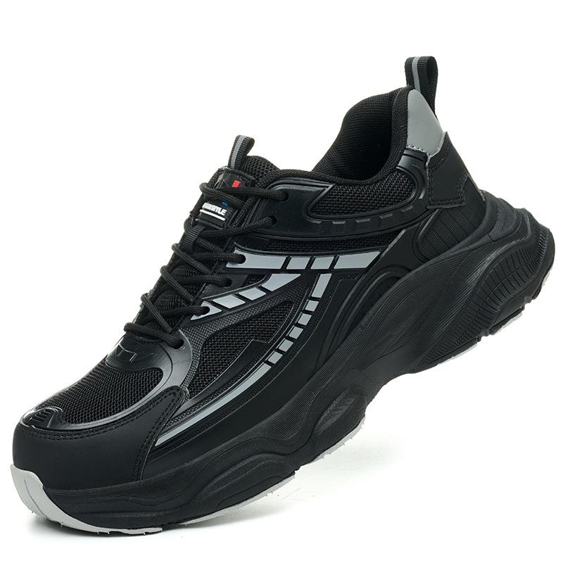 

Новая высококачественная рабочая обувь мужская противоударная, проколостойкая, дышащая, с защитой от запаха, легкая летняя защитная обувь со стальным подноском 901 black; 36