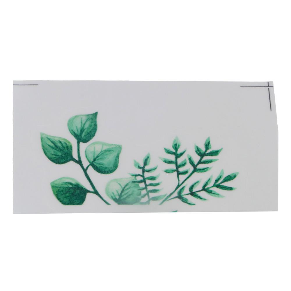 Elegant Plant Flower Switch Sticker Long Lasting Wall Art Green Leaves Plants Sticker Flower Self-adhesive Wall Decor