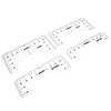 4PCS T-Shirt Ruler Guide Alignment Tool for Adult Youth Toddler Infant Garment Measuring Ruler