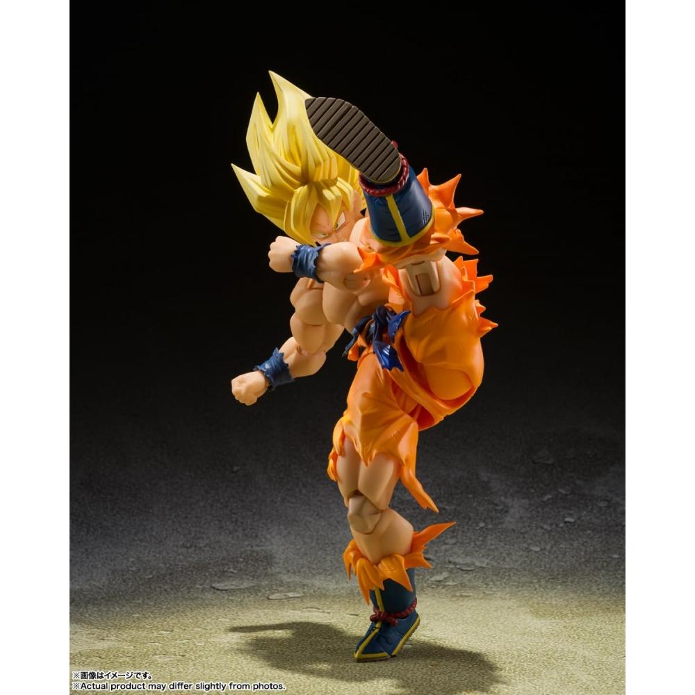 Bandai SPIRITS SHFiguarts Dragon Ball Super Saiyan Son Goku -Legendarisk Super Saiyan- Omtrent 145 mm ABS & PVC malt bevegelig figur