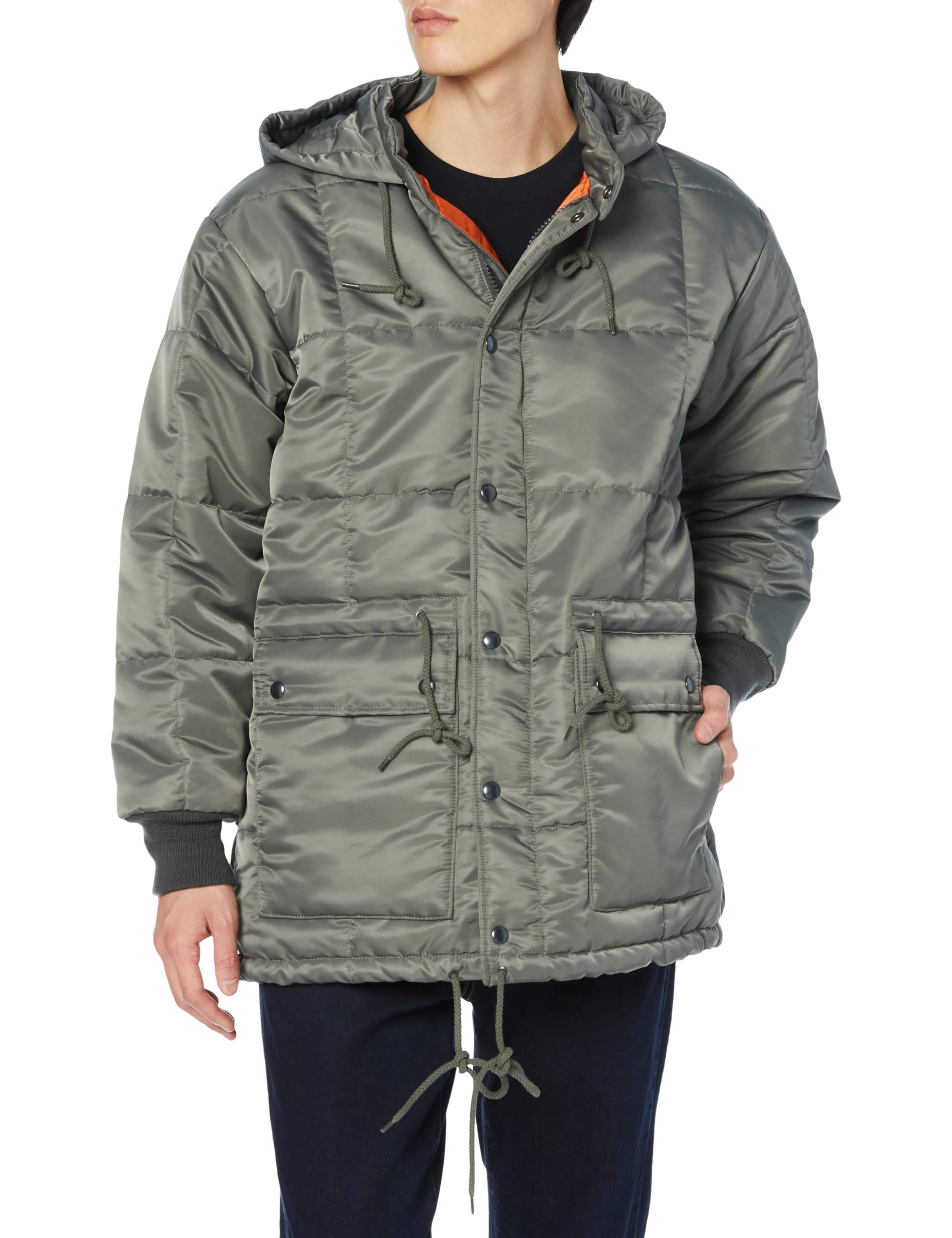 

Nylon Jacket NYLON PADDING HOOD JACKET Sage [Houston] Men s