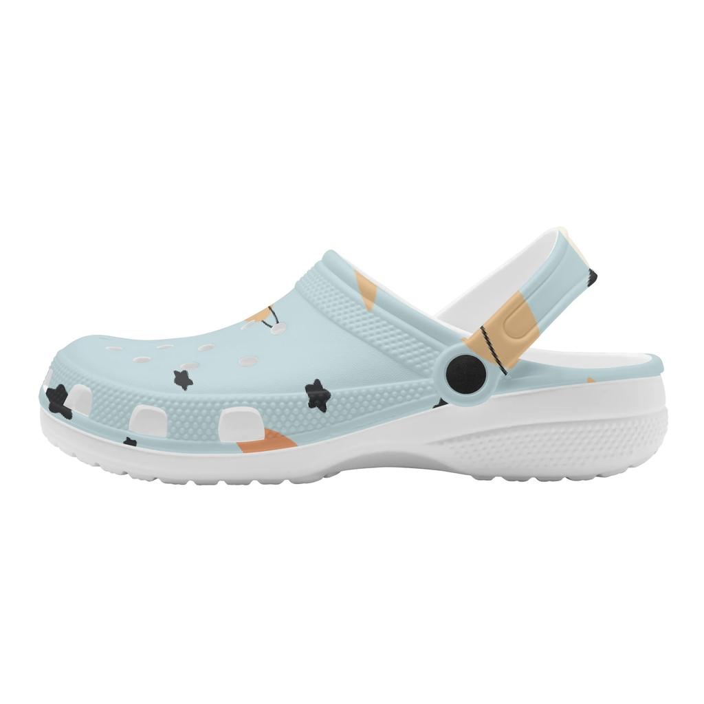 Cute Printed EVA Clogs Adult Unisex Lightweight Breathable Slip On Casual Shoes Soft Sole Summer Sandals Daily Comfort Wear