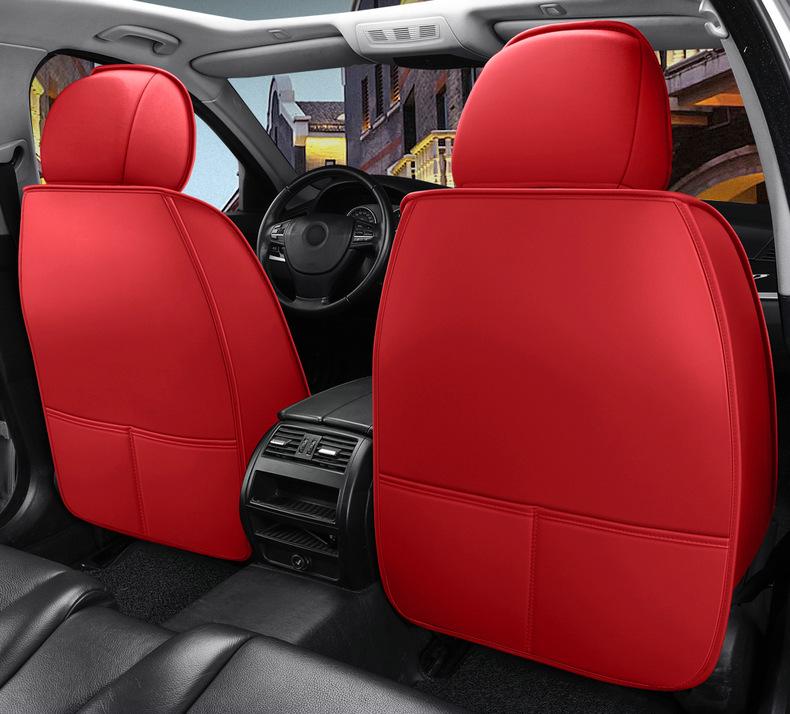 Universal Nappa Leather Car Seat Cushion and Cover - All-Season Full Surround Design