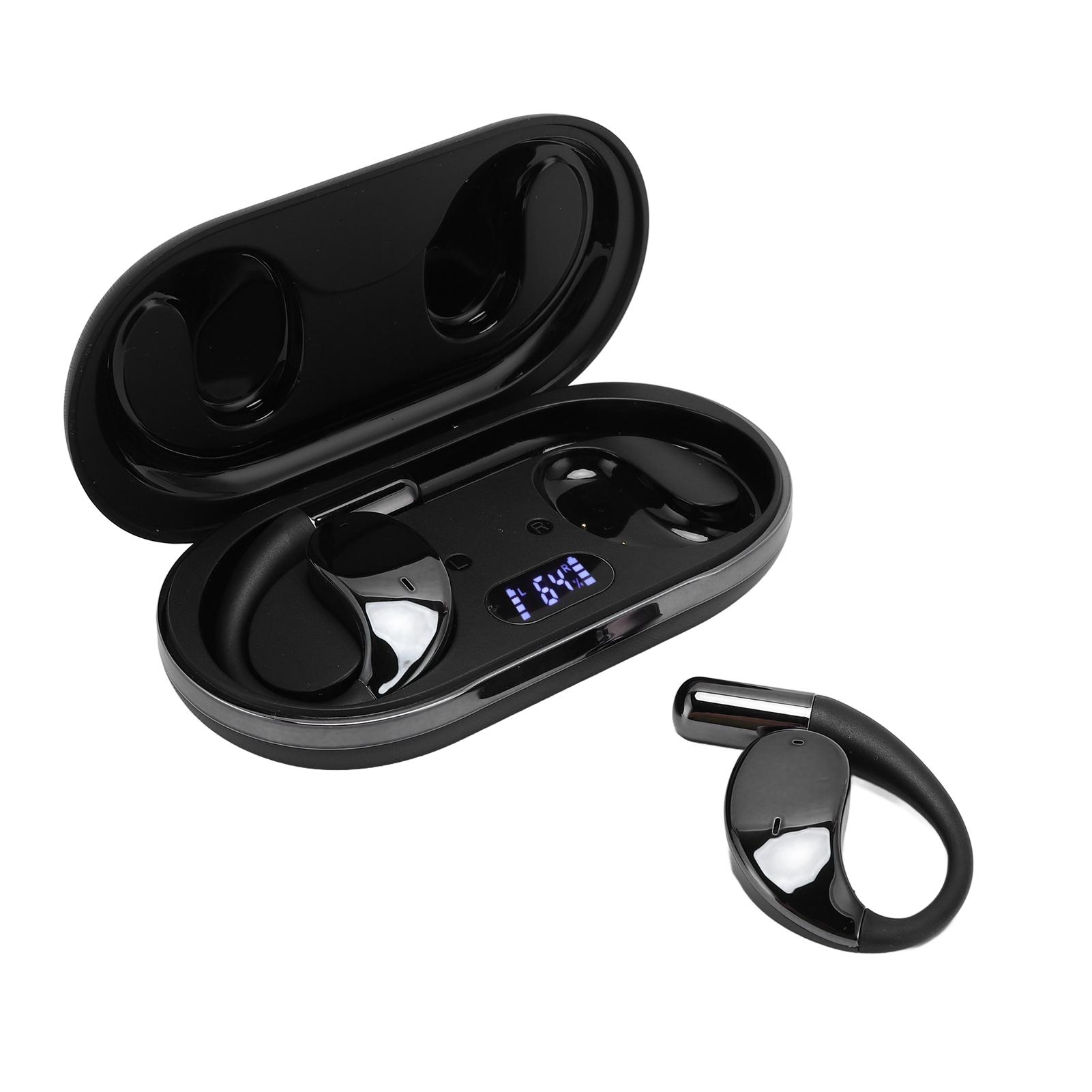 

V5.4 Bluetooth наушники с шумоподавлением, долгим сроком службы батареи, удобной посадкой, 8 часов воспроизведения музыки чёрный