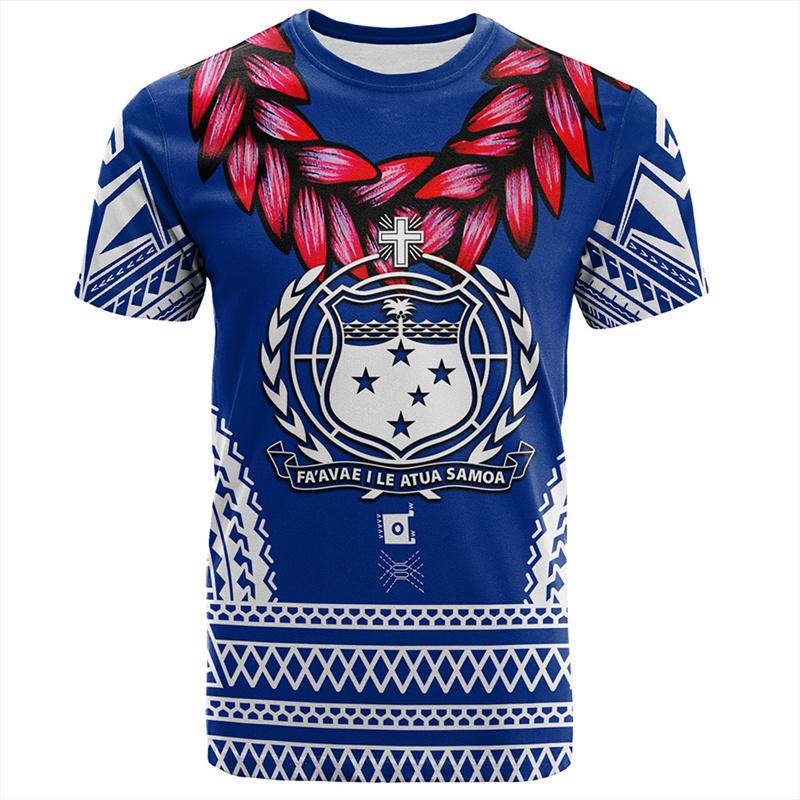 Maglietta alla moda con stampa 3D hawaiana Uomo Maglietta grafica polinesiana Moda Maniche corte Abbigliamento maschile Top Magliette oversize