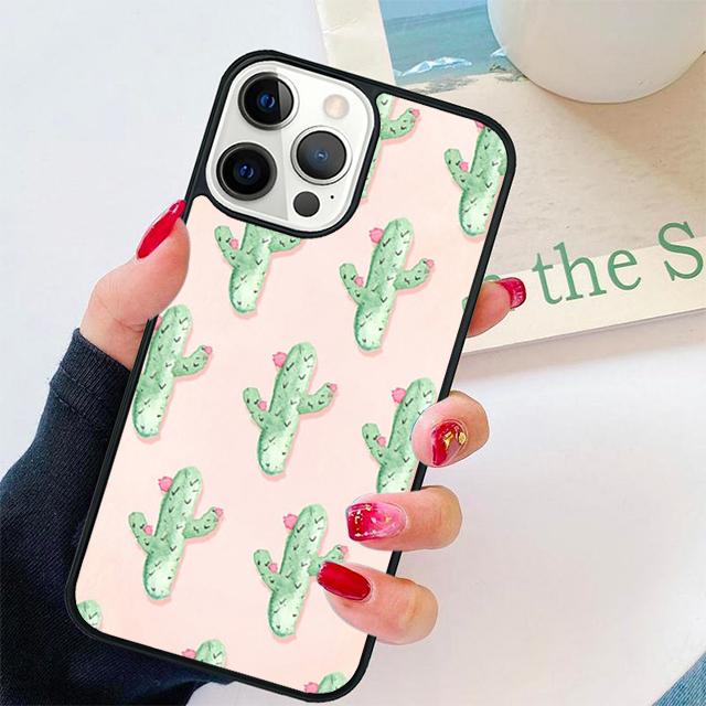 Watercolour Succulents Cacti Coque Shell For iPhone 17 Air 15 16 14 13 12 Pro Max 11 Pro Max Plus Phone Case Cover