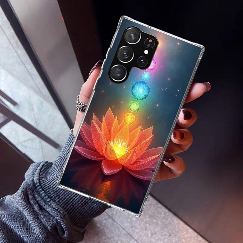 Yoga Chakra Spiritual Energy Universe Phone Case For Samsung Galaxy S26 S25 Edge S24 S23 Ultra S22 Plus S21 S20 FE Soft TPU Back