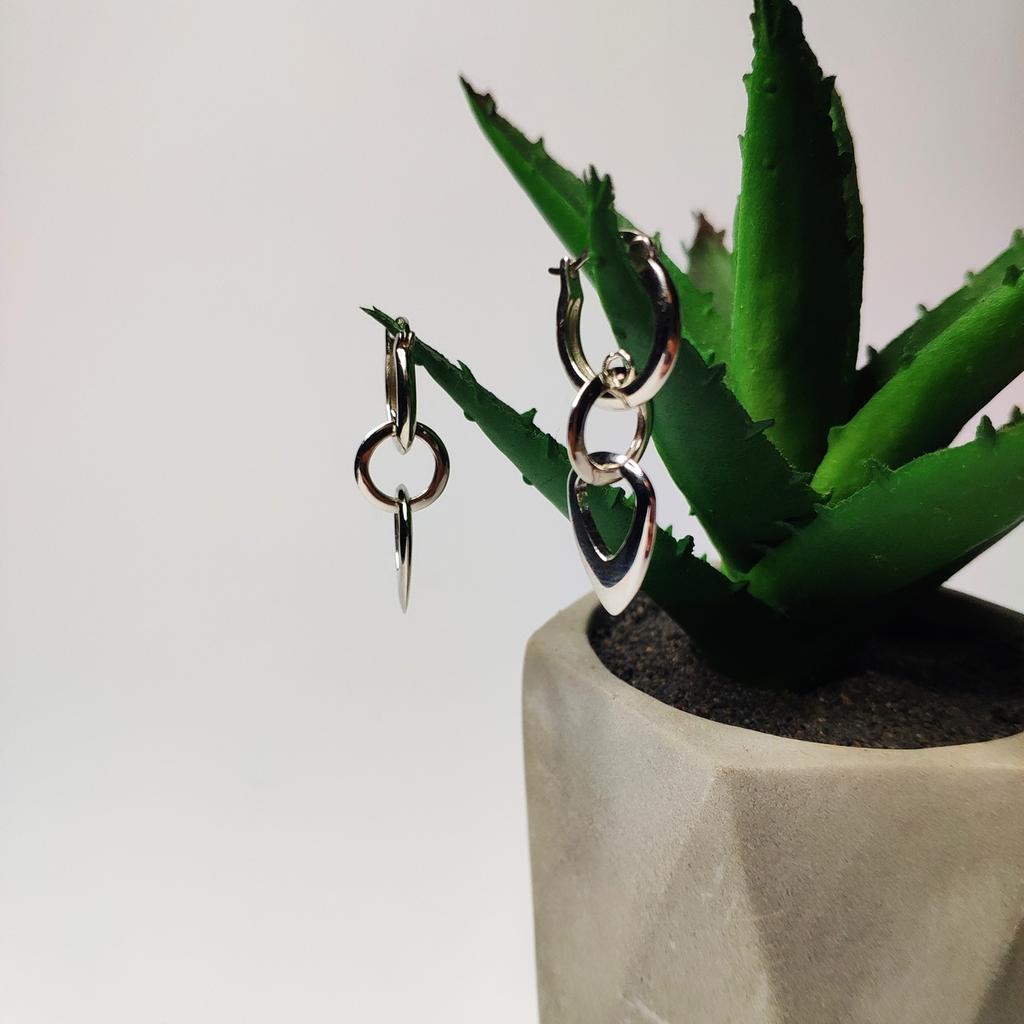 Silver Earrings Without Stones (2130581)
