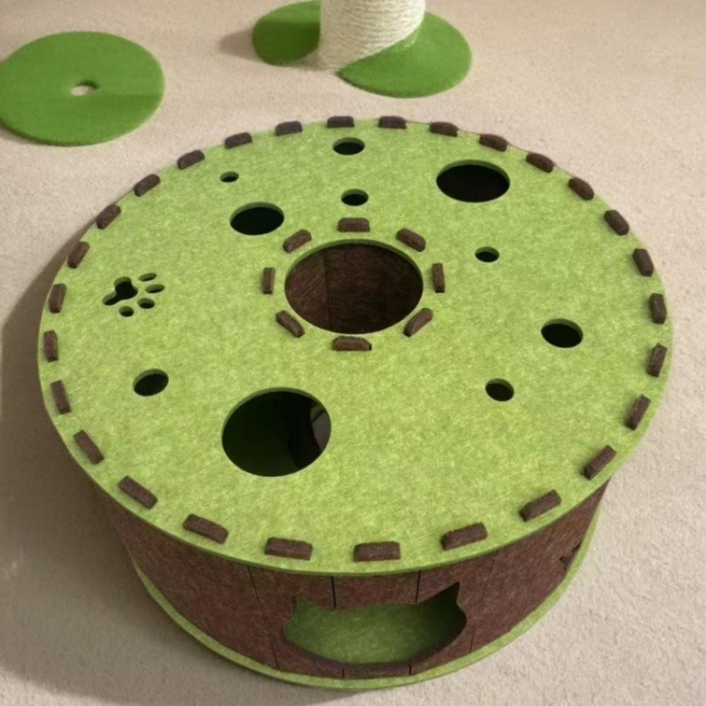 Non-Shedding Cat Tunnel House Wear-Resistant Cat Hiding Nest Felt Cat Toy Tunnel  for Cats Kittens