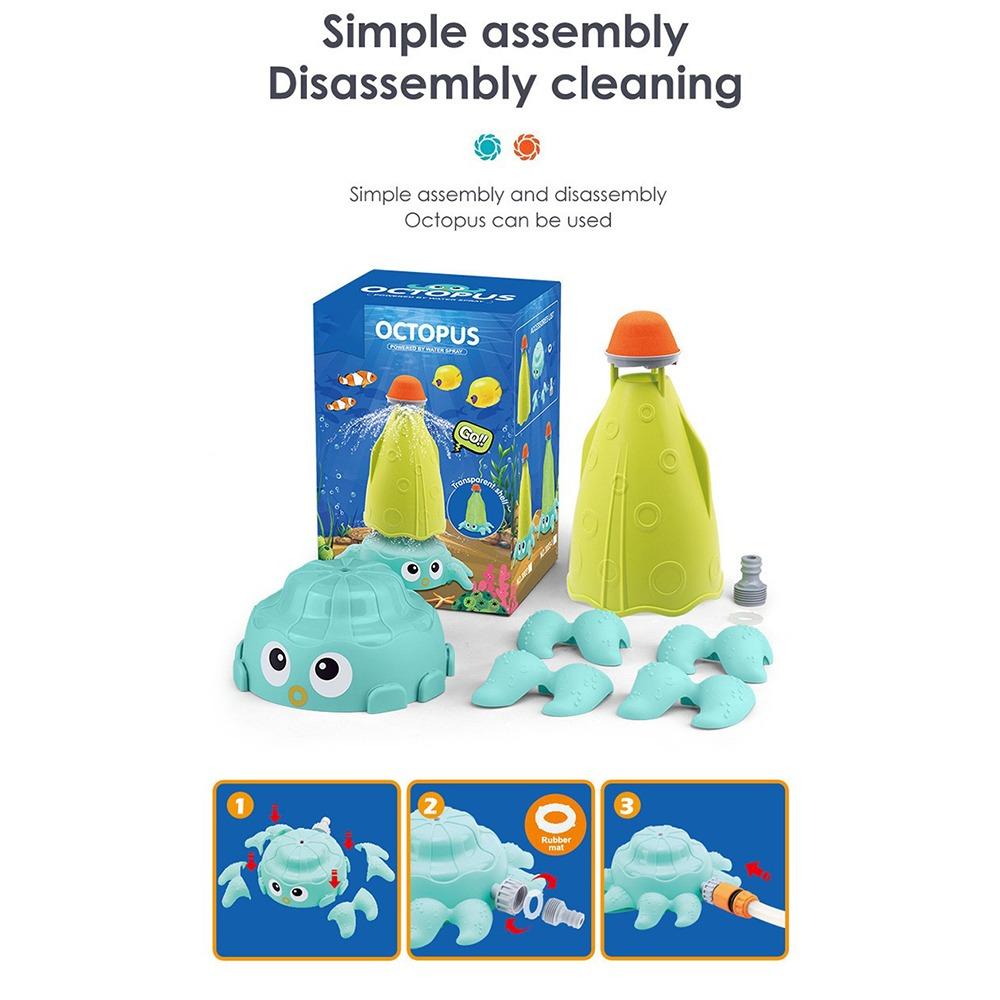 Water Spray Spray Toy Long Range Funny Prank Toy New Octopus Water Sprinkler  Outdoor Play