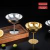 Korean Style 304 Stainless Steel Ice Cream Cup – Tall Stem Champagne Dessert Bowl
