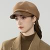 British Retro Beret Women's Wool Felt Hat Painter Hat Autumn and Winter Warm Forward Hat Octagonal Hat