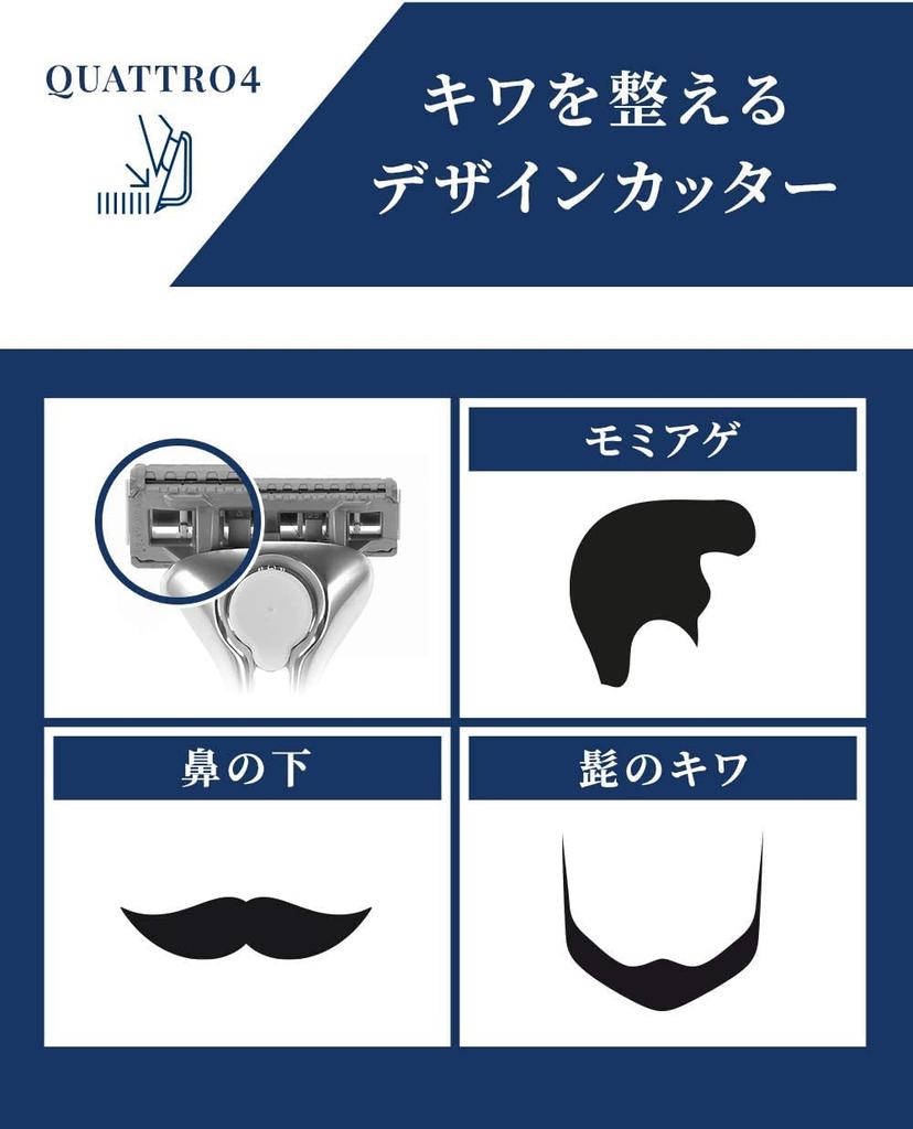 Schick Quattro 4 Titanium Držák břitů 1 náhradní Holicí strojek (s + čepelí) pánské